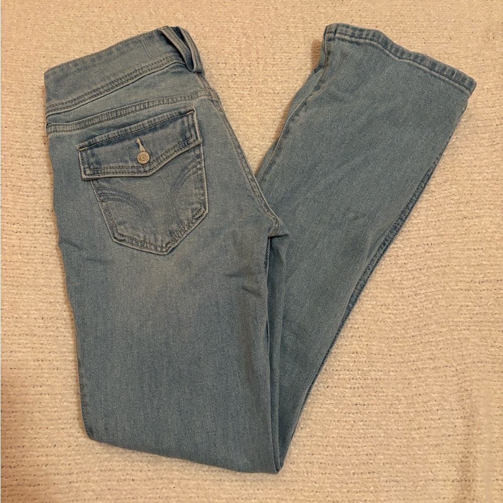 Hollister Light Blue Women's Boot Cut Jeans